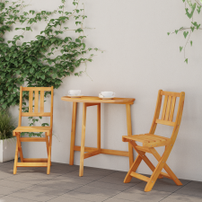 vidaXL Összecsukható Kertiszékek 2 db 36x46x85 cm Tömör Fa Akác kerti bútor