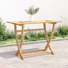 vidaXL összecsukható tömör akácfa kerti asztal 110 x 55 x 75 cm kerti bútor