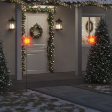 vidaXL összecsukható tüskés piros morva csillag lámpa LED-del 57 cm karácsonyfa izzósor