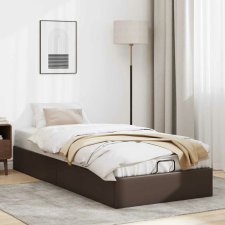 vidaXL Ottomán ágykeret matrac nélkül barna 90x190 cm műbőr 90x190 cm ágy és ágykellék