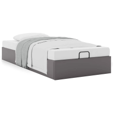 vidaXL Ottomán ágykeret matrac nélkül szürke 90x200 cm műbőr (3310782) ágy és ágykellék