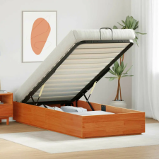 vidaXL Ottomán Ágykeret Viaszbarna 75 x 190 cm Tömör fenyő ágy és ágykellék