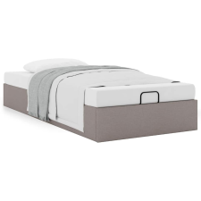 vidaXL Ottomán tópszínű szövet ágykeret matrac nélkül 100x200 cm (3310858) ágy és ágykellék