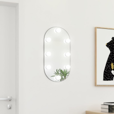 vidaXL ovális üvegtükör LED-lámpákkal 60 x 30 cm bútor