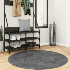 vidaXL OVIEDO antracitszürke rövid szálú szőnyeg Ø 120 cm lakástextília