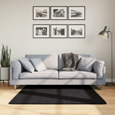 vidaXL OVIEDO fekete rövid szálú szőnyeg 120 x 120 cm lakástextília
