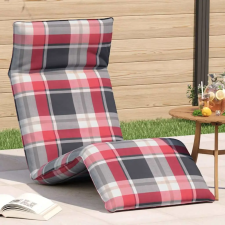 vidaXL oxford-szövet összecsukható napozóágy kockás minta 175x54x8,5cm kerti bútor