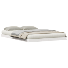 vidaXL Padlóágykeret 140x220 cm Tömör Fenyőből (869753) ágy és ágykellék