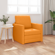 vidaXL Padlókanapé Ágy 2 az 1-ben Sötétsárga 74x77x81 cm Textil bútor