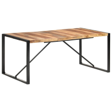 vidaXL paliszander felületű tömör fa étkezőasztal 180 x 90 x 75 cm bútor