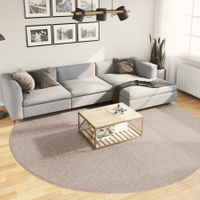 vidaXL PAMPLONA bézs magas szálú bolyhos modern szőnyeg Ø 280 cm lakástextília