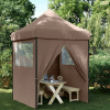 vidaXL Partysátor Barna 200 x 200 x 306 cm Oxford Szövet