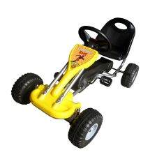 vidaXL pedálos gokart sárga lábbal hajtható járgány