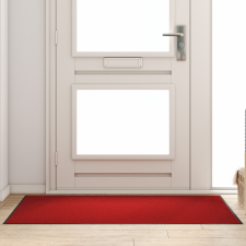 vidaXL Piros Ajtószőnyeg Téglalap 90x150 cm lakástextília