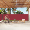 vidaXL piros behúzható oldalsó napellenző 160 x 1000 cm