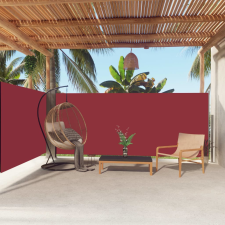vidaXL piros behúzható oldalsó napellenző 160 x 600 cm kerti bútor
