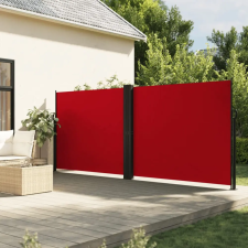 vidaXL piros behúzható oldalsó napellenző 160 x 600 cm kerti bútor