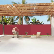 vidaXL piros behúzható oldalsó napellenző 180 x 1200 cm kerti bútor