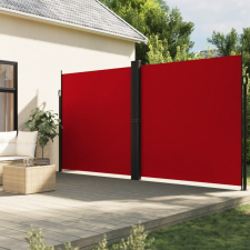 vidaXL piros behúzható oldalsó napellenző 200 x 600 cm kerti bútor