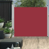 vidaXL Piros behúzható oldalsó teraszi napellenző 100 x 300 cm