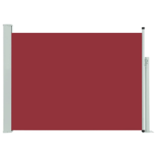 vidaXL piros behúzható oldalsó teraszi napellenző 120 x 500 cm (48391) kerti bútor