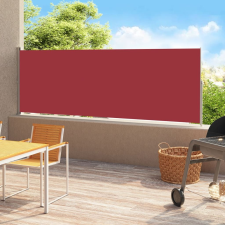 vidaXL piros behúzható oldalsó terasznapellenző 220 x 500 cm kerti bútor