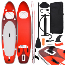 vidaXL piros felfújható állószörfszett 330 x 76 x 10 cm sup