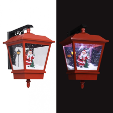vidaXL Piros karácsonyi fali lámpa LED-ekkel és Mikulással 40x27x45 cm karácsonyi dekoráció
