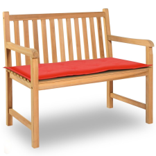 vidaXL piros kerti pad párna 100 x 50 3 cm lakástextília