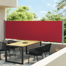 vidaXL piros kihúzható oldalsó terasznapellenző 140 x 600 cm kerti bútor
