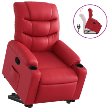 vidaXL piros műbőr felállást segítő dönthető fotel (3206604) bútor