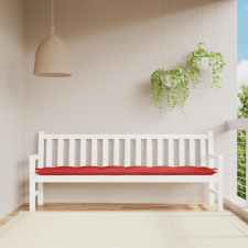 vidaXL Piros oxford szövet kerti padpárna 200 x 50 x 7 cm lakástextília