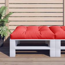 vidaXL Piros szövet raklappárna 80 x 80 x 12 cm lakástextília