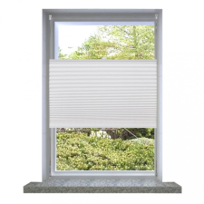 vidaXL Plisse Roló 90 x 125 cm Fehér Redős Roló lakástextília