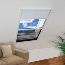 vidaXL pliszé ablak szúnyogháló alumíniumból árnyékolóval 60 x 80 cm szúnyogháló