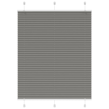 vidaXL pliszírozott redőny antracit 110x100 cm szövetszélesség 109,4cm (4015077) lakástextília