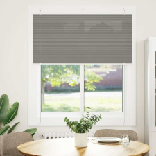 vidaXL pliszírozott redőny antracit 115x100 cm szövetszélesség 114,4cm lakástextília