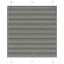 vidaXL pliszírozott redőny antracit 120x100 cm szövetszélesség 119,4cm (4015079) lakástextília