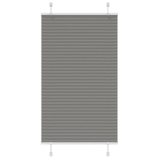 vidaXL pliszírozott redőny antracit 75x150 cm szövetszélesség 74,4 cm redőny