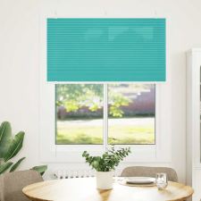 vidaXL pliszírozott redőny Benzinzöld 105x100 cm szövetszélesség (4015382) lakástextília