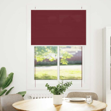vidaXL pliszírozott redőny Bordeaux piros 100x150 cm szövetszélesség (4015245) lakástextília