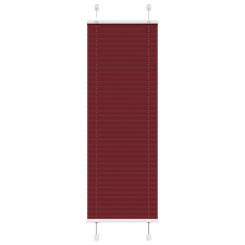 vidaXL pliszírozott redőny Bordeaux piros 45x100 cm Szövetszélesség lakástextília