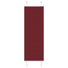 vidaXL pliszírozott redőny Bordeaux piros 45x150 cm Szövetszélesség redőny