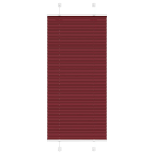 vidaXL pliszírozott redőny Bordeaux piros 65x100 cm szövetszélesség lakástextília