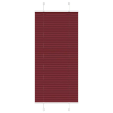 vidaXL pliszírozott redőny Bordeaux piros 65x150 cm szövetszélesség lakástextília