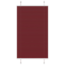 vidaXL pliszírozott redőny Bordeaux piros 70x100 cm szövetszélesség redőny