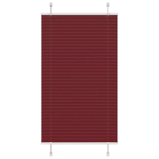 vidaXL pliszírozott redőny Bordeaux piros 70x150 cm szövetszélesség lakástextília