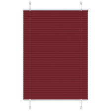 vidaXL pliszírozott redőny Bordeaux piros 85x100 cm szövetszélesség redőny