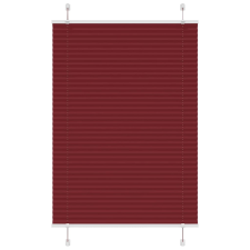 vidaXL pliszírozott redőny Bordeaux piros 90x150 cm szövetszélesség redőny