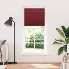 vidaXL pliszírozott redőny Bordeaux piros 90x200 cm szövetszélesség (4015260) lakástextília